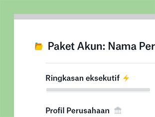 Buat paket akun dengan mudah untuk setiap kesepakatan yang Anda kerjakan. Kumpulkan informasi penting mengenai pelanggan, kompetitor, dan strategi penjualan yang dapat Anda akses saat bepergian. preview