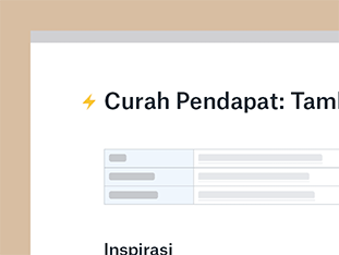 Satukan semua ide dan visualisasi tim Anda. Kumpulkan inspirasi dari aplikasi seperti Pinterest dan YouTube, tukar ide secara langsung, dan dapatkan umpan balik. preview