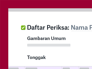 Tetap menjadi yang pertama mengetahui kegiatan anggota. Kelola daftar untuk dilakukan tim dengan penugasan tugas, tanggal jatuh tempo, dan notifikasi pengingat. preview